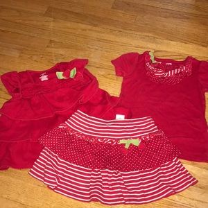Girls Gymboree Cherry Matching Set/ Bundle